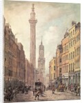 View of Fish Street Hill, Monument and St. Magnus the Martyr from Gracechurch Street, London, 1795 by William Marlow