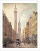 View of Fish Street Hill, Monument and St. Magnus the Martyr from Gracechurch Street, London, 1795 by William Marlow