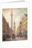 View of Fish Street Hill, Monument and St. Magnus the Martyr from Gracechurch Street, London, 1795 by William Marlow