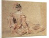Study of a woman seen from the back, 1716-18 by Jean Antoine Watteau