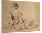 Study of a woman seen from the back, 1716-18 by Jean Antoine Watteau