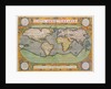 Typus Orbis Terrarum, map of the world, from Ortelius's 'Theatrum Orbis Terrarum', Antwerp, 1570 by Abraham Ortelius