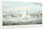 View of Westminster and the Bridge, with a Sailing Match, 1830 by English School
