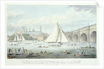 View of Westminster and the Bridge, with a Sailing Match, 1830 by English School