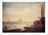 View of the Temple, St. Paul's, and Blackfriars Bridge, from Maltby's Shot Manufactory, 1760 by English School