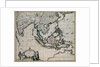 Map of India and the East Indies by Frederick de Wit