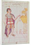 Illustration from 'Historia y Genealogia Real de los Reyes Incas del Peru, de sus hechos, costumbres, trajes y manera de Gobierno' by Spanish School