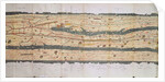 Detail of Italy from the Peutinger map copy by Anonymous