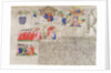Illumination from the Charter of King's College Cambridge, 1446 by English School