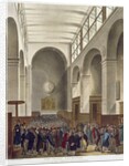 The New Stock Exchange, Bartholomew Lane by T. & Pugin A.C.(1762-1832) Rowlandson