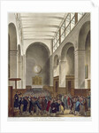 The New Stock Exchange, Bartholomew Lane by T. & Pugin A.C.(1762-1832) Rowlandson