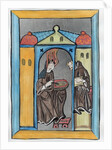 Hildegard of Bingen receiving the Light from Heaven, c.1151 by German School