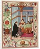Mary Tudor touches a scrofulous boy by English School