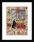 Mary Tudor touches a scrofulous boy by English School