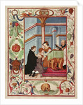 Mary Tudor touches a scrofulous boy by English School