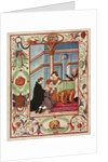 Mary Tudor touches a scrofulous boy by English School