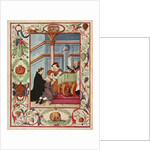 Mary Tudor touches a scrofulous boy by English School