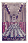 Representation of the Interior of Guildhall on the occasion of the visit of the King and Queen by English School