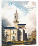 Elevation of an Italian Villa or Hunting Lodge by English School