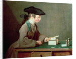 The House of Cards, c.1736-37 by Jean-Baptiste Simeon Chardin