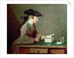 The House of Cards, c.1736-37 by Jean-Baptiste Simeon Chardin