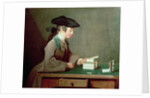 The House of Cards, c.1736-37 by Jean-Baptiste Simeon Chardin