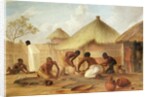 Manufacture of Sugar at Katipo - Making the panellas or pots to contain it, 1859 by Thomas Baines