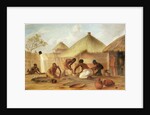 Manufacture of Sugar at Katipo - Making the panellas or pots to contain it, 1859 by Thomas Baines