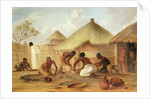 Manufacture of Sugar at Katipo - Making the panellas or pots to contain it, 1859 by Thomas Baines