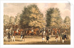 Epsom, Saddling in the Warren by James Pollard