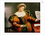 A Lady with a Drawing of Lucretia, c.1530-33 by Lorenzo Lotto