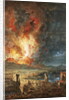 The Great Eruption of Mt. Vesuvius, Italy by Louis Jean Desprez