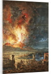 The Great Eruption of Mt. Vesuvius, Italy by Louis Jean Desprez