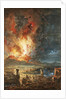 The Great Eruption of Mt. Vesuvius, Italy by Louis Jean Desprez