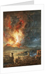 The Great Eruption of Mt. Vesuvius, Italy by Louis Jean Desprez