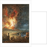 The Great Eruption of Mt. Vesuvius, Italy by Louis Jean Desprez