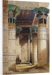View under the Grand Portico, Philae by David Roberts