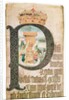 Illuminated initial, Coram Rege Rolls, 1553 by English School