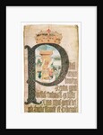Illuminated initial, Coram Rege Rolls, 1553 by English School