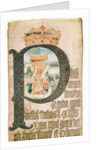 Illuminated initial, Coram Rege Rolls, 1553 by English School