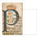 Illuminated initial, Coram Rege Rolls, 1553 by English School