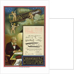 Advertisement for C. Brandauer & Co. Circular Pointed Pens by Brothers Dalziel