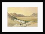 The Convent of St. Catherine, Mount Sinai, looking towards the Plain of the Encampment, February 21st 1839 by David (after) Roberts