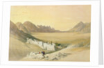 The Convent of St. Catherine, Mount Sinai, looking towards the Plain of the Encampment, February 21st 1839 by David (after) Roberts