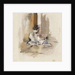 Japanese Girl Sewing, 1890 by Robert Frederick Blum