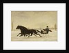 David Marsh in Horse-Drawn Sleigh in a Winter Landscape, 1880 by Peter B. West
