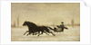 David Marsh in Horse-Drawn Sleigh in a Winter Landscape, 1880 by Peter B. West