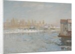 The Loing and the Mills of Moret, Snow Effect, 1891 by Alfred Sisley