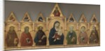 Virgin and Child with Saints Francis, Andrew, Paul, Peter, Stephen and Louis of Toulouse, c.1317-21 by Ugolino di Nerio