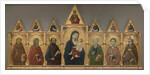 Virgin and Child with Saints Francis, Andrew, Paul, Peter, Stephen and Louis of Toulouse, c.1317-21 by Ugolino di Nerio